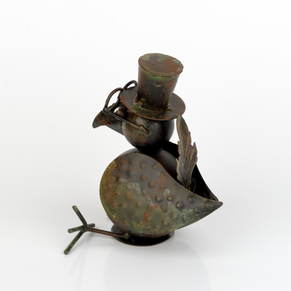 Záhradné dekorácie vták malý sediaci 16cm