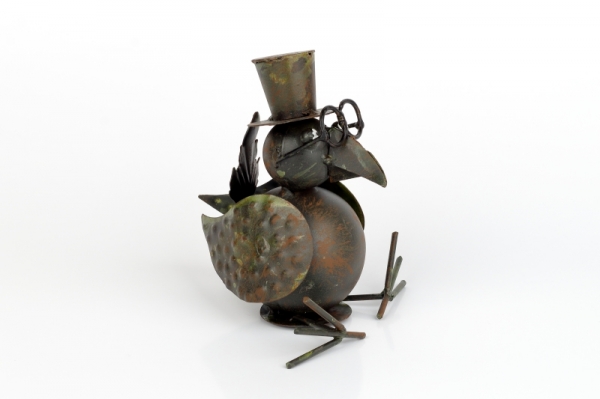 Záhradné dekorácie vták malý sediaci 16cm