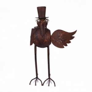 Záhradné dekorácie vták na sviečku 44cm