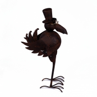 Záhradné dekorácie vták na sviečku 44cm