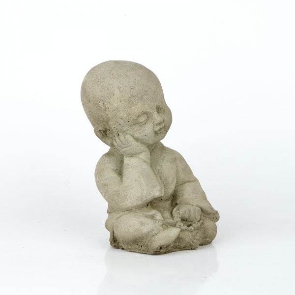 Záhradná dekorácia unavený mních 14 cm