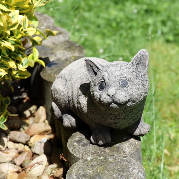 Záhradná dekorácia Usmievavá mačka