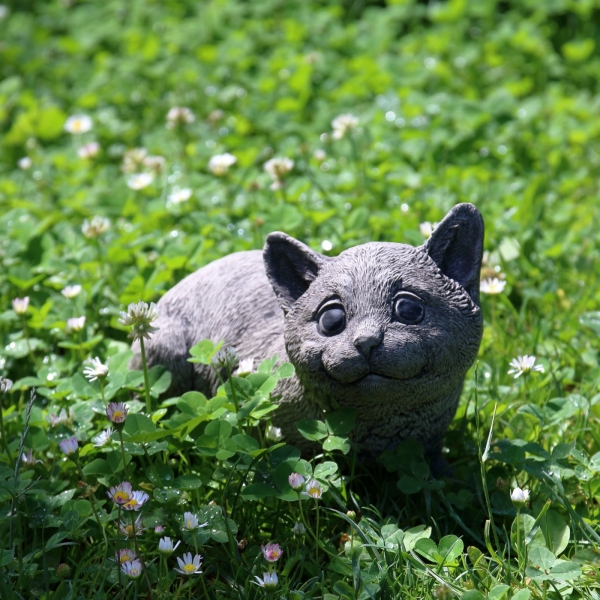 Záhradná dekorácia Usmievavá mačka