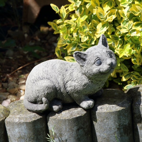 Záhradná dekorácia Usmievavá mačka