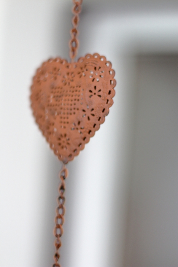 Záhradné dekorácie záves s vtáčikom 82cm kvetina