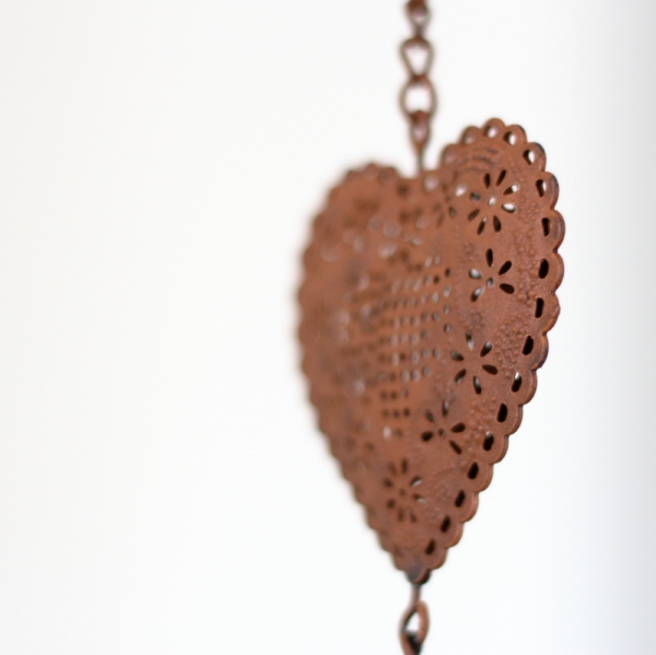 Záhradné dekorácie záves s vtáčikom 82cm kvetina