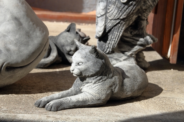 Záhradná dekorácia zvieratá - Mačka ako šelma 29cm