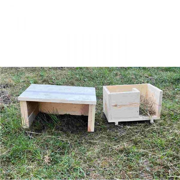 Zahradní domeček pro morče - do výběhu