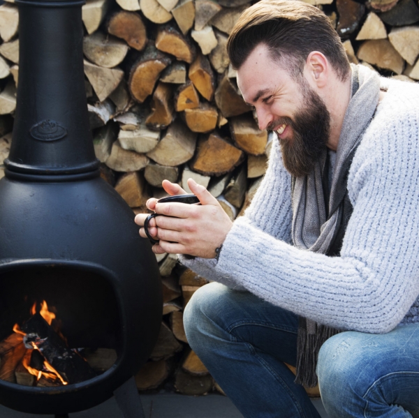 Záhradné kachle liatinové 53x53x144cm