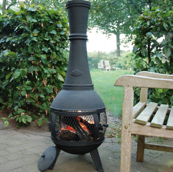 Záhradný krb z liatiny 42x42x120,5cm