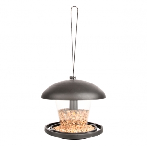Záhradné krmítko pre vtáky s dávkovačom