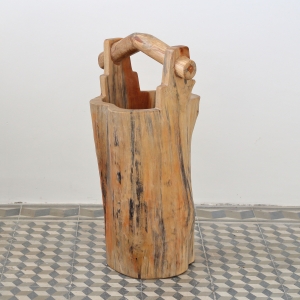 Záhradný kvetináč drevené vedro 70cm