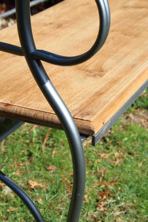 Záhradná lavička šedá