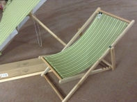 Záhradné lehátko zelené 112x42cm