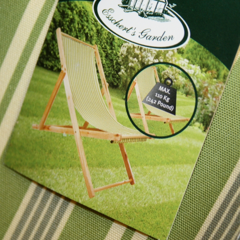 Záhradné lehátko zelené 112x42cm