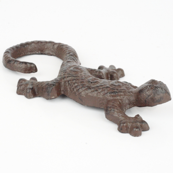 Záhradná litinová dekorácia jašterica 12cm