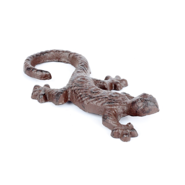 Záhradná litinová dekorácia jašterica 12cm