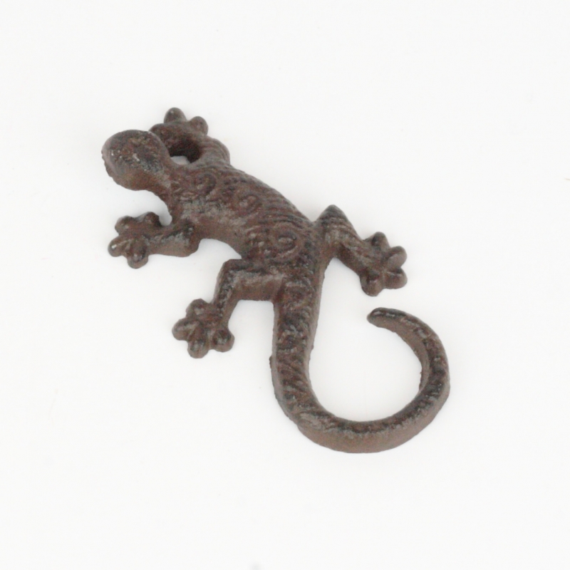 Záhradná litinová dekorácia jašterica 12cm