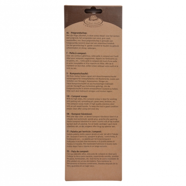 Záhradná lopatka 8,9 x 5 x 32,9 cm drevená rukoväť