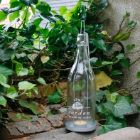 Záhradná lucerna Garden 1897 biely text 45cm