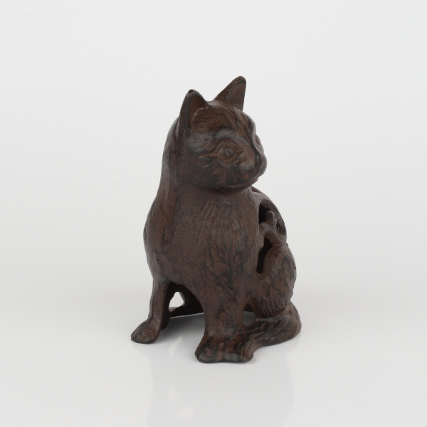 Záhradná lucerna liatinová mačka 16cm