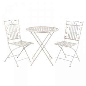 Zahradní nábytek kovový stolek a 2 židle Garden
