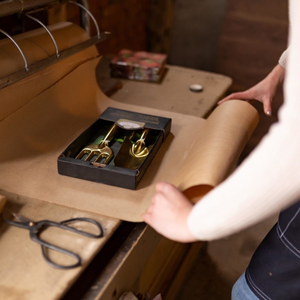 Záhradné náradie set 2 ks 7,8 x 3 x 26,8 cm zlatý