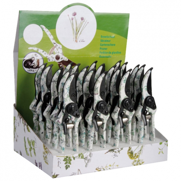 Záhradné nožnice s potlačou - bylinky