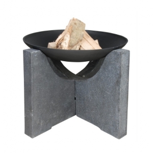 Záhradné ohnisko s granitovou nohou 68x68c46cm