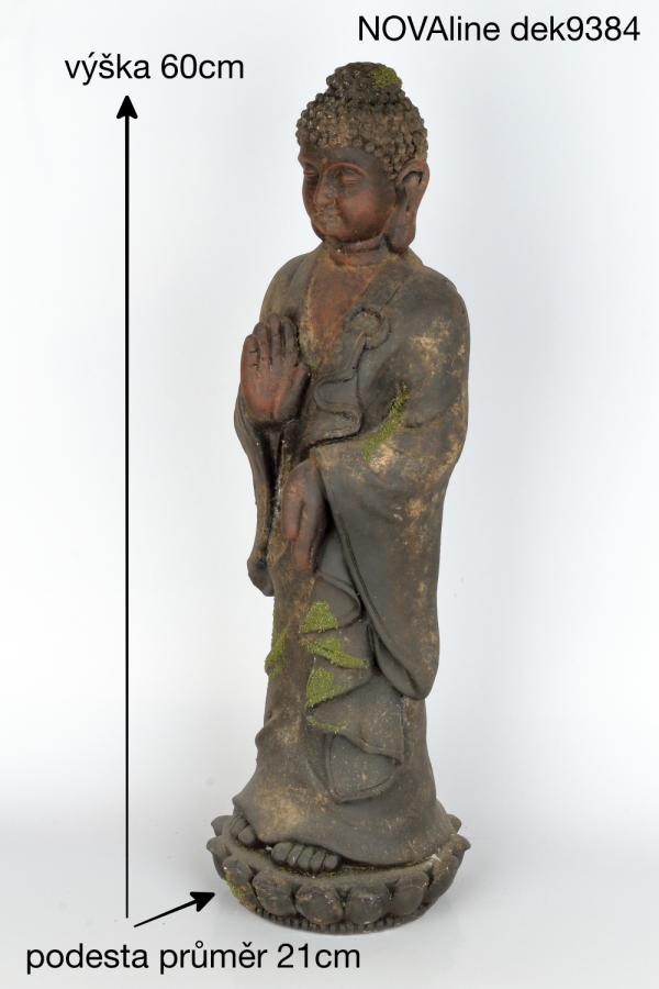 Záhradný okrasný budha 60cm