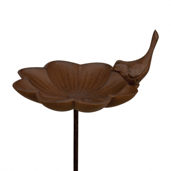 Záhradná fontánka s pitnou vodou pre vtáky s dekoráciou 91cm