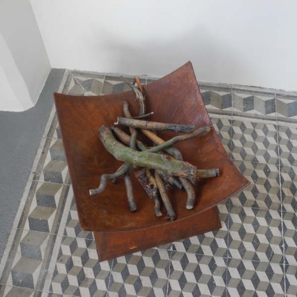 Záhradné plechové ohnisko prenosné