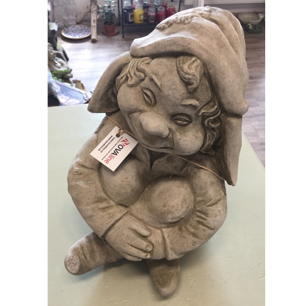 Zahradní skřítek sedící 30cm - vyřazeno