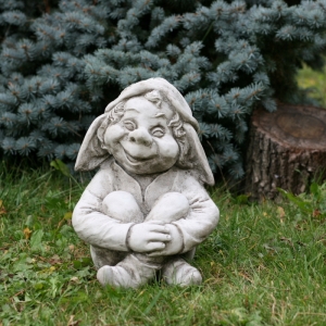 Záhradný škriatok sediaci 30cm