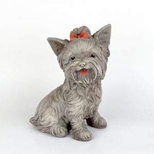 Záhradná socha jorkšír 16x13x26cm