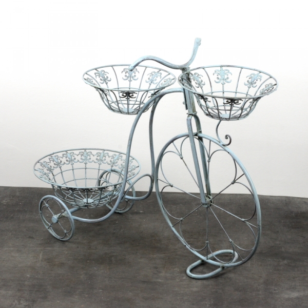 Záhradný stojan na kvetináče bicykel 63x81x32cm
