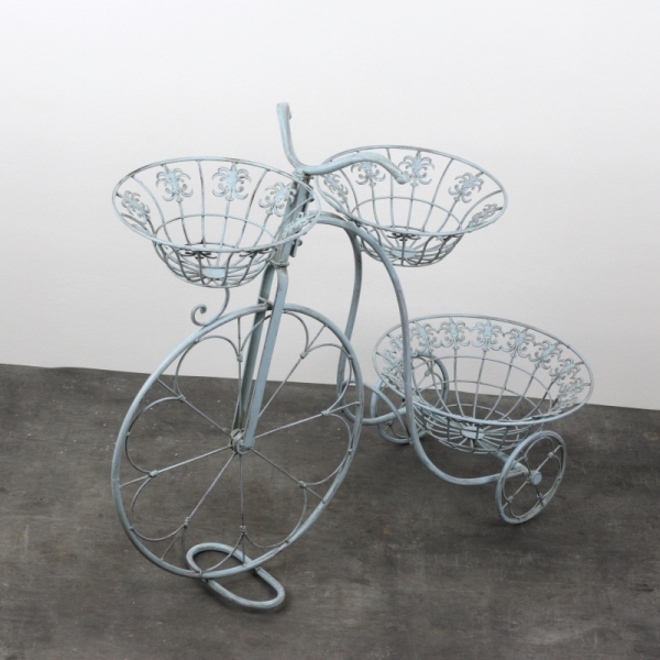 Záhradný stojan na kvetináče bicykel 63x81x32cm