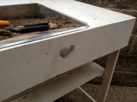 Záhradný stolík 78X86X58cm na presádzanie rastlín