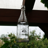 Záhradné svietidlo Garden 1897 čierny text 45cm