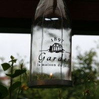 Záhradné svietidlo Garden 1897 čierny text 45cm