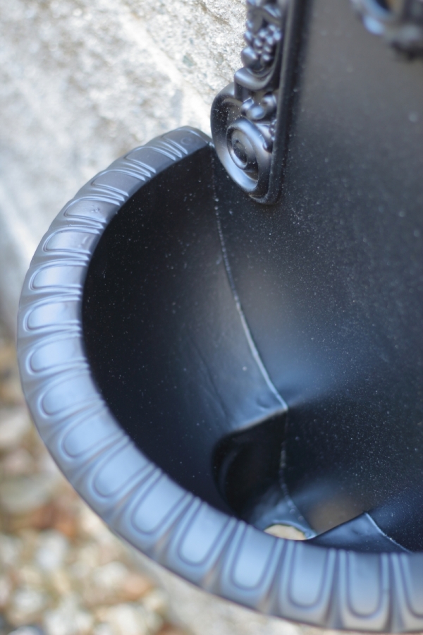 Záhradné umývadlo bez kohútika čierne