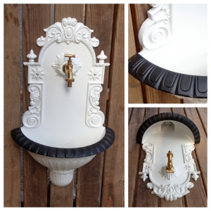 Záhradný umývadlo na stenu 37x61x19cm