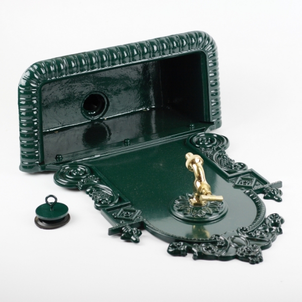 Záhradný umývadlo s kohútikom lesk 43x72x21cm