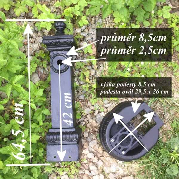 Záhradný výlevka 36x21x71cm