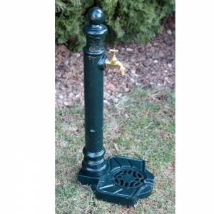 Záhradná výlevka s kohútikom tmavo zelená - vyradené