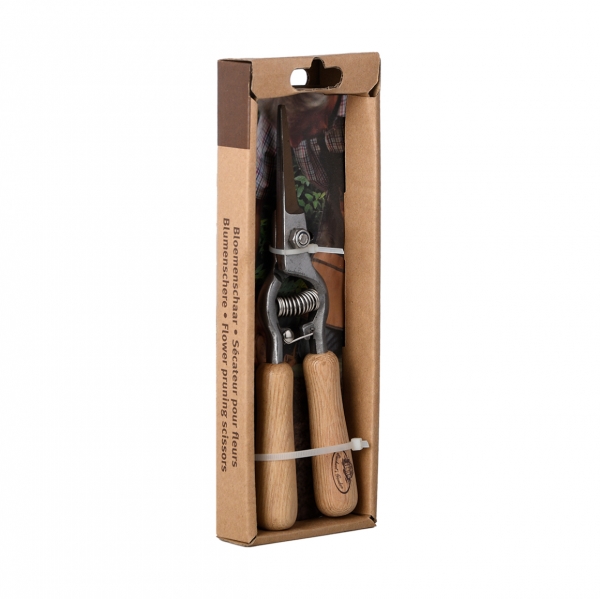 Záhradnícke nožnice 6,5 x 2,3 x 21,4 cm drevené rukoväte