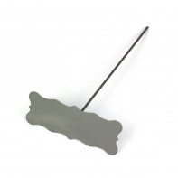 Zápich ceduľka na bylinky sivá 30 cm