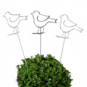 Zápich do kvetináča vtáčik 60cm