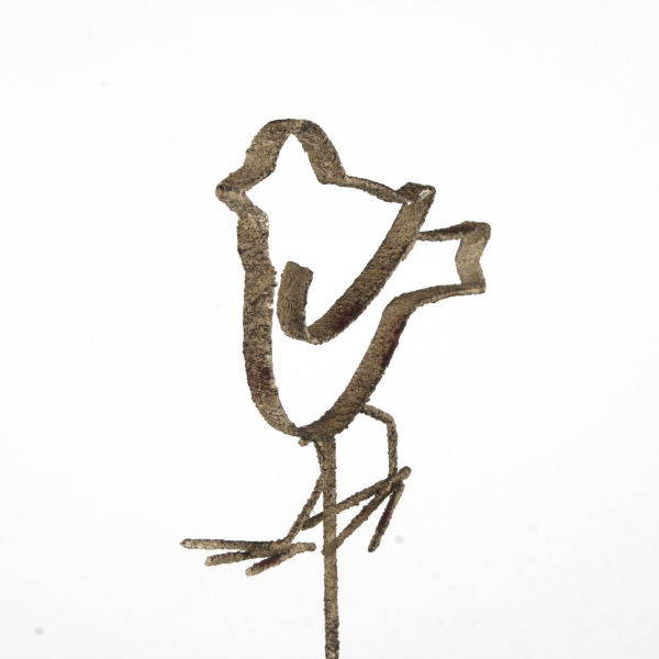 Zápich do kvetináča vtáčik 60cm