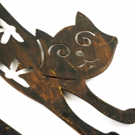 Zápich mačka plechová 52 cm